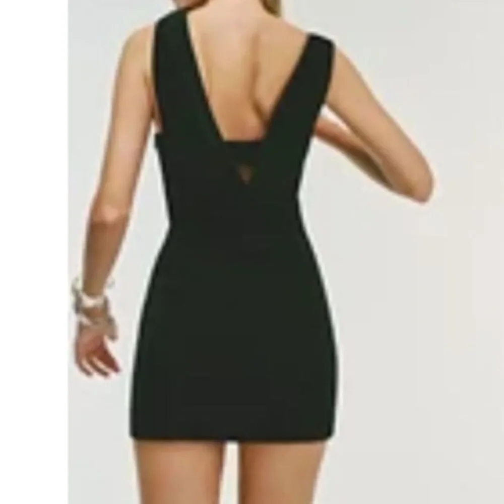 REFORMATION Odelia Little Black Cocktail Party Mini Dress Womens Size 8 - Picture 6 of 9